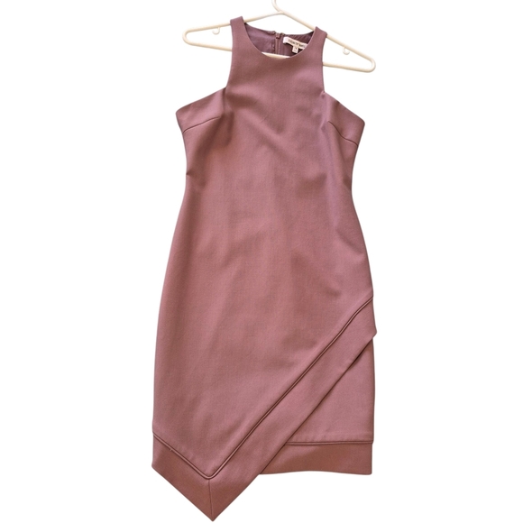 Elizabeth and James Women’s Mauve Asymmetrical Cocktail Dress – Size 10 - Picture 2 of 5